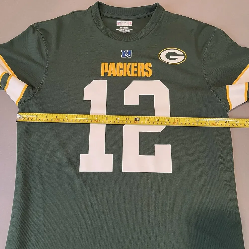 Green Bay Packers Aaron Roger’s #12 Blade Collar Large Football Jersey - Picture 6 of 8